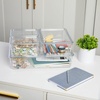 image:imageMartha Stewart Brody Plastic Storage Organizer Bins with Lids for Home Office Kitchen or Bathroom 4 Pack 2Small1Medium 1 Large ClearWhiteSet of 1 Pack of 2