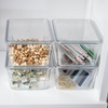 image:imageMartha Stewart Brody Plastic Storage Organizer Bins with Transparent Lids for Home Office Kitchen or Bathroom 4 Pack 675 x 5