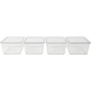 image:imageMartha Stewart Brody Plastic Storage Organizer Bins with Transparent Lids for Home Office Kitchen or Bathroom 4 Pack 675 x 5