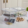 image:imageMartha Stewart Brody Plastic Storage Organizer Bins with Transparent Lids for Home Office Kitchen or Bathroom 4 Pack 675 x 5