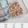 image:imageMartha Stewart Brody Plastic Storage Organizer Bins with Transparent Lids for Home Office Kitchen or Bathroom 4 Pack 675 x 5