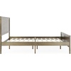 image:imageMartha Stewart Corbin Solid Wood Platform Bed with Wooden Headboard and Footboard Wood Slat Foundation No Box Spring Needed King Dark BrownBrown Gray