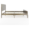 image:imageMartha Stewart Corbin Solid Wood Platform Bed with Wooden Headboard and Footboard Wood Slat Foundation No Box Spring Needed King Dark BrownBrown Gray