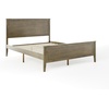 image:imageMartha Stewart Corbin Solid Wood Platform Bed with Wooden Headboard and Footboard Wood Slat Foundation No Box Spring Needed King Dark BrownBrown Gray