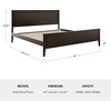 image:imageMartha Stewart Corbin Solid Wood Platform Bed with Wooden Headboard and Footboard Wood Slat Foundation No Box Spring Needed King Dark BrownDark Brown