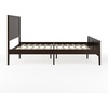 image:imageMartha Stewart Corbin Solid Wood Platform Bed with Wooden Headboard and Footboard Wood Slat Foundation No Box Spring Needed King Dark BrownDark Brown