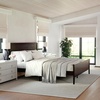 image:imageMartha Stewart Corbin Solid Wood Platform Bed with Wooden Headboard and Footboard Wood Slat Foundation No Box Spring Needed King Dark BrownDark Brown