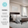 image:imageMartha Stewart Corbin Solid Wood Platform Bed with Wooden Headboard and Footboard Wood Slat Foundation No Box Spring Needed King Dark BrownDark Brown