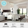 image:imageMartha Stewart Corbin Solid Wood Platform Bed with Wooden Headboard and Footboard Wood Slat Foundation No Box Spring Needed King Dark BrownDark Brown