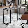 image:imageMartha Stewart Eli Home Office Desk with Glass Top and Steel Frame Oil Rubbed BronzeClear TopOil Rubbed Bronze Frame