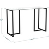 image:imageMartha Stewart Eli Home Office Desk with Glass Top and Steel Frame Oil Rubbed BronzeClear TopOil Rubbed Bronze Frame