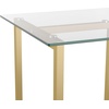 image:imageMartha Stewart Eli Home Office Desk with Glass Top and Steel Frame Oil Rubbed BronzeClear TopPolished Brass Frame