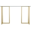 image:imageMartha Stewart Eli Home Office Desk with Glass Top and Steel Frame Oil Rubbed BronzeClear TopPolished Brass Frame