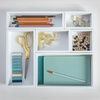 image:imageMartha Stewart Enzo Wooden Desk Drawer Organizer Set Engineered Wood Organizers in Various Sizes 6 Piece WhiteWhite