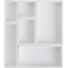image:imageMartha Stewart Enzo Wooden Desk Drawer Organizer Set Engineered Wood Organizers in Various Sizes 6 Piece WhiteWhite