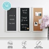 image:imageMartha Stewart Everette Cork Board Chalk Board Letter Board Set with Included Push Pins Magnets Liquid Chalk Letters 18 x 24 Light Natural Woodgrain FrameLight Natural Woodgrain