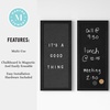 image:imageMartha Stewart Everette Cork Board Chalk Board Letter Board Set with Included Push Pins Magnets Liquid Chalk Letters 18 x 24 Light Natural Woodgrain FrameBlack Woodgrain