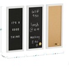 image:imageMartha Stewart Everette Cork Board Chalk Board Letter Board Set with Included Push Pins Magnets Liquid Chalk Letters 18 x 24 Light Natural Woodgrain FrameLight Natural Woodgrain