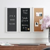 image:imageMartha Stewart Everette Cork Board Chalk Board Letter Board Set with Included Push Pins Magnets Liquid Chalk Letters 18 x 24 Light Natural Woodgrain FrameLight Natural Woodgrain