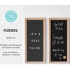 image:imageMartha Stewart Everette Cork Board Chalk Board Letter Board Set with Included Push Pins Magnets Liquid Chalk Letters 18 x 24 Light Natural Woodgrain FrameLight Natural Woodgrain