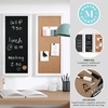 image:imageMartha Stewart Everette Cork Board Chalk Board Letter Board Set with Included Push Pins Magnets Liquid Chalk Letters 18 x 24 Light Natural Woodgrain FrameWhite Woodgrain