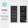 image:imageMartha Stewart Everette Cork Board Chalk Board Letter Board Set with Included Push Pins Magnets Liquid Chalk Letters 18 x 24 Light Natural Woodgrain FrameLight Natural Woodgrain