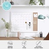 image:imageMartha Stewart Everette Magnetic Dry Erase Monthly Calendar and Cork Board Combo with Included Marker Magnets and Push Pins 24x18 White Woodgrain FrameWhite Woodgrain