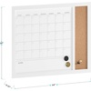 image:imageMartha Stewart Everette Magnetic Dry Erase Monthly Calendar and Cork Board Combo with Included Marker Magnets and Push Pins 24x18 White Woodgrain FrameWhite Woodgrain