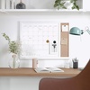 image:imageMartha Stewart Everette Magnetic Dry Erase Monthly Calendar and Cork Board Combo with Included Marker Magnets and Push Pins 24x18 White Woodgrain FrameWhite Woodgrain