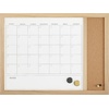 image:imageMartha Stewart Everette Magnetic Dry Erase Monthly Calendar and Cork Board Combo with Included Marker Magnets and Push Pins 24x18 White Woodgrain FrameLight Natural Woodgrain