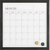 image:imageMartha Stewart Everette Magnetic Monthly Calendar Dry Erase Board with Included Dry Erase Marker and 2 Magnets 18 x 18 White Woodgrain FrameBlack Woodgrain