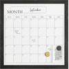 image:imageMartha Stewart Everette Magnetic Monthly Calendar Dry Erase Board with Included Dry Erase Marker and 2 Magnets 18 x 18 White Woodgrain FrameBlack Woodgrain
