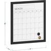image:imageMartha Stewart Everette Magnetic Monthly Calendar Dry Erase Board with Included Dry Erase Marker and 2 Magnets 18 x 18 White Woodgrain FrameBlack Woodgrain
