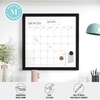 image:imageMartha Stewart Everette Magnetic Monthly Calendar Dry Erase Board with Included Dry Erase Marker and 2 Magnets 18 x 18 White Woodgrain FrameBlack Woodgrain