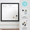 image:imageMartha Stewart Everette Magnetic Monthly Calendar Dry Erase Board with Included Dry Erase Marker and 2 Magnets 18 x 18 White Woodgrain FrameBlack Woodgrain