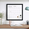 image:imageMartha Stewart Everette Magnetic Monthly Calendar Dry Erase Board with Included Dry Erase Marker and 2 Magnets 18 x 18 White Woodgrain FrameBlack Woodgrain