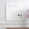 image:imageMartha Stewart Everette Magnetic Monthly Calendar Dry Erase Board with Included Dry Erase Marker and 2 Magnets 18 x 18 White Woodgrain FrameWhite Woodgrain