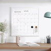 image:imageMartha Stewart Everette Magnetic Monthly Calendar Dry Erase Board with Included Dry Erase Marker and 2 Magnets 18 x 18 White Woodgrain FrameWhite Woodgrain