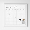 image:imageMartha Stewart Everette Magnetic Monthly Calendar Dry Erase Board with Included Dry Erase Marker and 2 Magnets 18 x 18 White Woodgrain FrameWhite Woodgrain