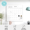image:imageMartha Stewart Everette Magnetic Monthly Calendar Dry Erase Board with Included Dry Erase Marker and 2 Magnets 18 x 18 White Woodgrain FrameWhite Woodgrain