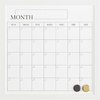 image:imageMartha Stewart Everette Magnetic Monthly Calendar Dry Erase Board with Included Dry Erase Marker and 2 Magnets 18 x 18 White Woodgrain FrameWhite Woodgrain