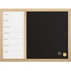 image:imageMartha Stewart Everette Magnetic Weekly Calendar Dry Erase Board and Chalk Board with Liquid Chalk Marker and Magnets 24x18 Light Natural Woodgrain FrameLight Natural Woodgrain