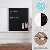 image:imageMartha Stewart Everette Magnetic Weekly Calendar Dry Erase Board and Chalk Board with Liquid Chalk Marker and Magnets 24x18 Light Natural Woodgrain FrameWhite Woodgrain