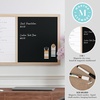 image:imageMartha Stewart Everette Magnetic Weekly Calendar Dry Erase Board and Chalk Board with Liquid Chalk Marker and Magnets 24x18 Light Natural Woodgrain FrameLight Natural Woodgrain