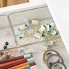 image:imageMartha Stewart Grady Clear Plastic Stackable Storage Boxes with Light Natural Paulownia Wood Lids Set of 3Set of 1 Pack of 2