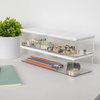 image:imageMartha Stewart Grady Clear Plastic Stackable Storage Boxes with White Engineered Wood Lids Set of 3