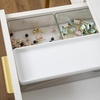 image:imageMartha Stewart Grady Clear Plastic Stackable Storage Boxes with White Plastic Lids Set of 3