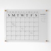 image:imageMartha Stewart Grayson Acrylic Dry Erase Wall Calendar with Dry Erase Marker 14 Square Clear with Black PrintClearBlack