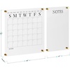 image:imageMartha Stewart Grayson Acrylic Dry Erase Wall Calendar with Dry Erase Marker 14 Square Clear with Black PrintClearBlack