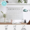 image:imageMartha Stewart Grayson Acrylic Dry Erase Wall Calendar with Dry Erase Marker 14 Square Clear with Black PrintClearBlack